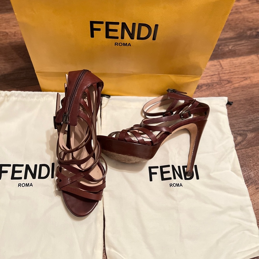 Fendi heels with dust bags